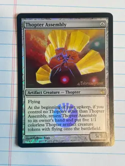 Thopter Assembly Mirrodin Besieged Foil Magic the Gathering Card - Image 1
