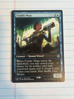 Trophy Mage Aether Revolt Magic the Gathering Card - Image 1
