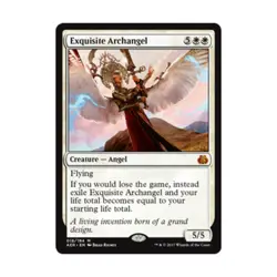 WOTC MTG Aether Revolt Exquisite Archangel (MR) EX - Image 1
