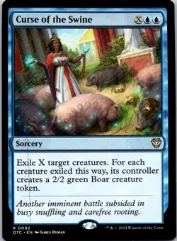 Magic the Gathering HP Curse of Swine Outlaws of Thunder Junction Commander MTG - Image 1