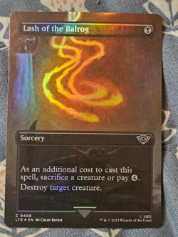 Lash of the Balrog FOIL Borderless LTR: Tales of Middle-Earth MTG Magic Lord of - Image 1