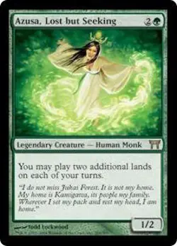 Magic the Gathering MtG Champions of Kamigawa Rare Azusa Lost but Seeking #201 - Image 1