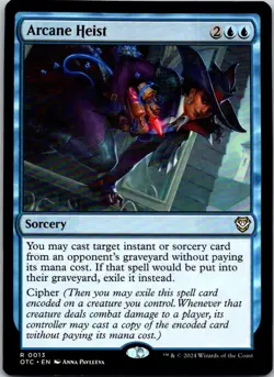 Magic the Gathering HP Arcane Heist Outlaws of Thunder Junction Commander MTG - Image 1