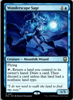 Magic the Gathering HP Wonderscape Sage Modern Horizons 3 Commander MTG - Image 1