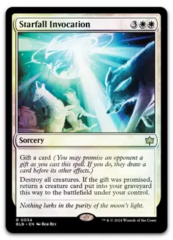 Starfall Invocation #34 (Foil) (NM) Bloomburrow BLB Magic MTG - Image 1