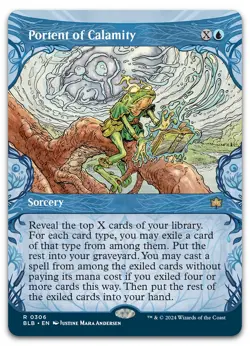 Portent of Calamity (Showcase) #306 (NM) Bloomburrow BLB Magic MTG - Image 1