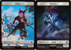 1x Hero (3) // Knight (10) Token MTG Final Fantasy NM Magic Regular - Image 1