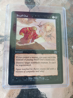 1999 MTG Magic the Gathering Snuff Out (162/350) Mercadian Masques LP - Image 1