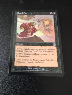 1999 MTG Magic the Gathering Snuff Out (162/350) Mercadian Masques LP - Image 1