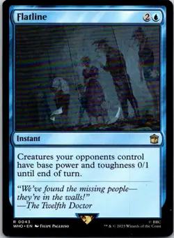 Magic the Gathering HP Flatline Doctor Who Commander MTG Free Shipping! - Image 1