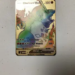 Pokemon TCG 2020 Charizard Vmax Gold Plated 074/073 HP 330 Rainbow - Secret Rare - Image 3