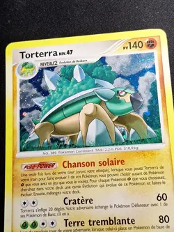 EXCELLENT NEAR MINT Torterra 11/100 Holo DP Tempete Carte Pokemon FR - Image 4