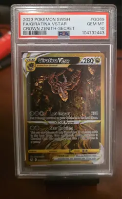 Pokemon Giratina VSTAR Crown Zenith Secret Rare Full Art #GG69 PSA 10 Gem Mint - Image 1