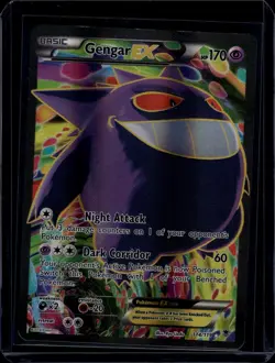 2014 Pokemon XY Phantom Forces Gengar EX #114/119 Ultra Rare - Image 1