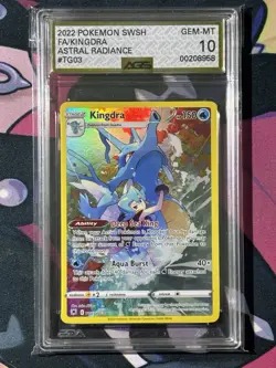 2022 Pokemon SWSH FA/KINGDRA Astral Radiance #TG03 AGS 10 - Image 1