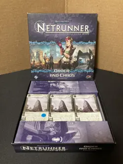 Android Netrunner Order And Chaos Expansion With Box. Incomplete Missing 5 Cards - Image 1