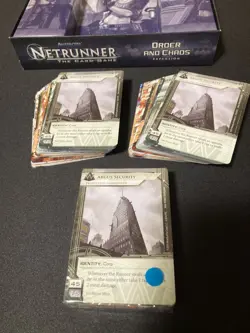 Android Netrunner Order And Chaos Expansion With Box. Incomplete Missing 5 Cards - Image 3