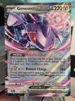Pokemon TCG Genesect ex 067/086 - Black Bolt -- BLK EN Double Rare Holo NM Card - Image 1