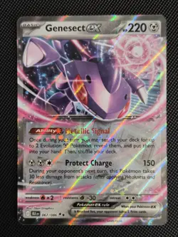 Pokemon TCG Genesect ex 067/086 - Black Bolt -- BLK EN Double Rare Holo NM Card - Image 2