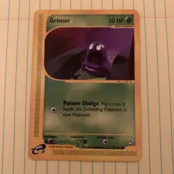 Pokemon TCG: 2003 Aquapolis Set- Grimer E-Card 79/147 VTG! NM - Image 1