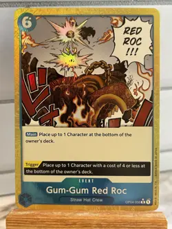 One Piece Card Game PRB-01 The Best - Gum Gum Red Roc OP04-056 ENG Textured Foil - Image 1