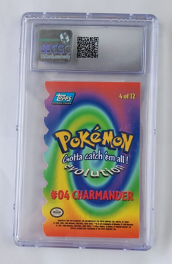 Pokemon the First Movie Topps Card Charmander First Print Die Cut 4 of 12 CGC 9 - Image 2