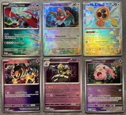 Master Ball Poke Ball Holo Pokemon Cards Lot Roaring Moon Dusknoir Hawlucha NM - Image 1