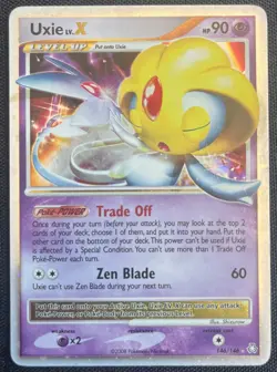 Pokemon Uxie Lv.X 146/146 Holo Legends Awakened English 2008 - Image 1