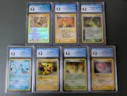 Pokemon CGC Slab Lot EX Era Pichu, Raichu, Electabuzz 7 Slabs - Image 1