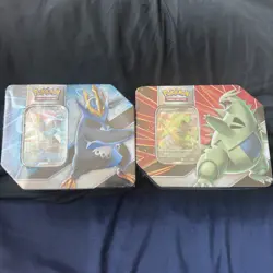 Pokemon TCG Tyranitar & Empoleon V Strikers Tin Bundle Brand NEW - Image 1