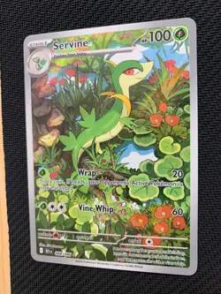 Servine 088/086 Illustration Rare Pokemon Card - S&V Black Bolt set - NM - Image 2