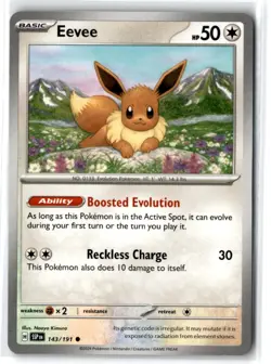 2024 Scarlet & Violet Series - Surging Sparks Eevee #143 Common - Image 1