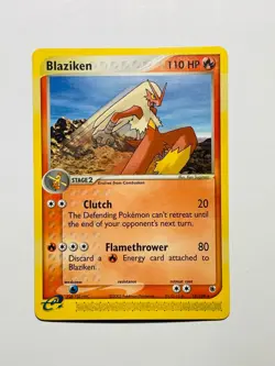 BLAZIKEN 2003 Pokemon Ruby & Sapphire E-READER Rare POKEMON 15/109 - Image 1