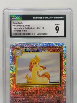 Pokemon TCG Rapidash Legendary Collection 60/110 Reverse Holo Uncommon CGC 9 - Image 2