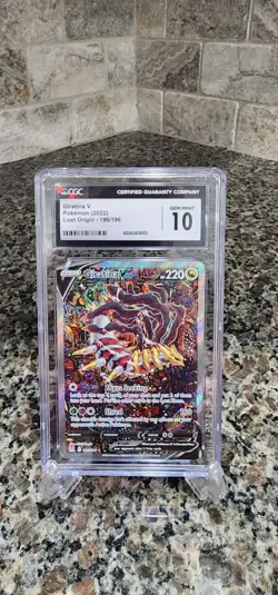 Pokemon Giratina V Lost Origin Alternate Art Rare #186 CGC 10 Gem Mint - Image 3