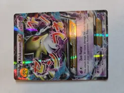 Pokemon TCG M Alakazam EX 26/124 XY Fates Collide Ultra Holo Rare Card Played HP - Image 3