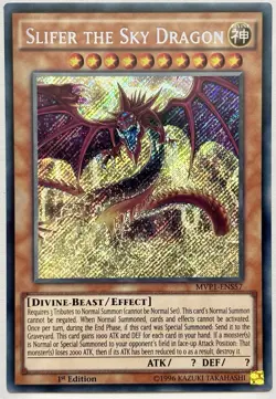 MVP1-ENS57 Slifer the Sky Dragon - Secret Rare 1st Edition Near Mint YuGiOh Card - Image 1