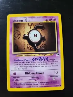 Unown E 67/75 Neo Discovery Common Unlimited Pokemon Card NM - Image 1
