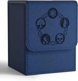 Card Deck Box MTG Yugioh TCG, Card Storage Box with Dividers Holds 100+ - Image 1