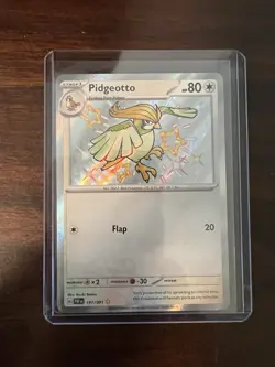 Pokemon Pidgeotto TCG Paldean Fates Shiny Rare Holo Card 197/091 NM Condition - Image 1