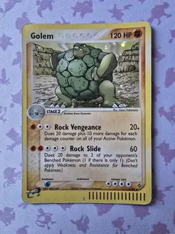 Golem 5/97 Holo Foil Rare EX Dragon Pokemon Card 2003 WoTC E Series HP - Image 1