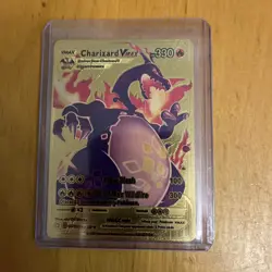 Shining Charizard VMAX Rainbow Gold Foil Card Collectible Gift/Display - Image 3