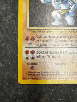 Machoke 34/102 - Base Set ITALIAN Vintage Pokemon Card MP - Image 2