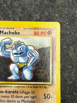 Machoke 34/102 - Base Set ITALIAN Vintage Pokemon Card MP - Image 4