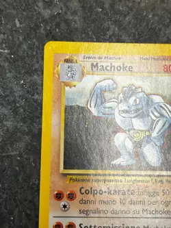 Machoke 34/102 - Base Set ITALIAN Vintage Pokemon Card MP - Image 5