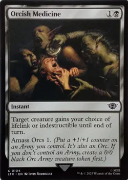 0104 ORCISH MEDICINE COMMON THE LORD OF THE RINGS MTG CARD - Image 1