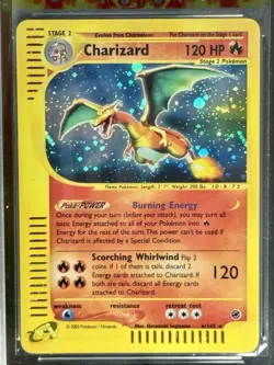 Pokemon TCG Charizard Expedition 2002 Holo Foil Rare Card 6/165 - Image 1