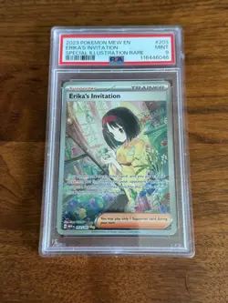 Pokemon TCG Erika's Invitation Special Illustration Rare Holo Card 203/165 PSA 9 - Image 1
