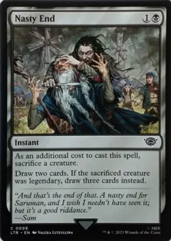 0099 NASTY END COMMON THE LORD OF THE RINGS MTG CARD - Image 1