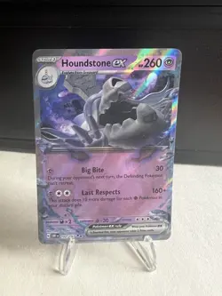 Houndstone ex 102/197 Obsidian Flames Holo Double Rare NM/M - Pokemon Card, 2023 - Image 1